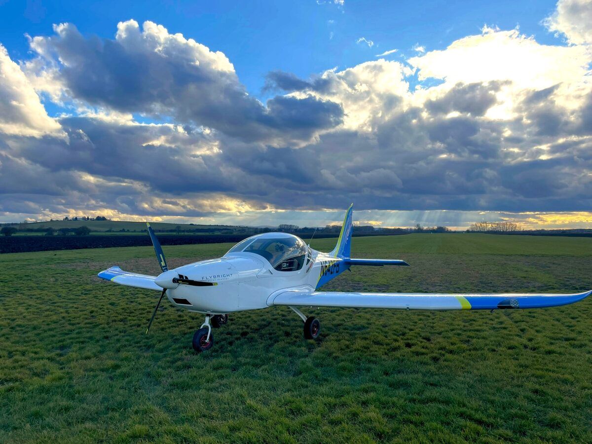 Evektor Harmony NG light sport aircraft on the ramp at a flight school